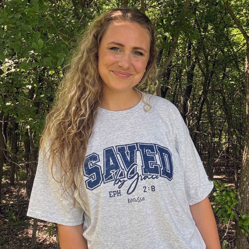 "Hutaco Christian Saved by Grace T-Shirt – Faith & Grace Collection" - Image 3