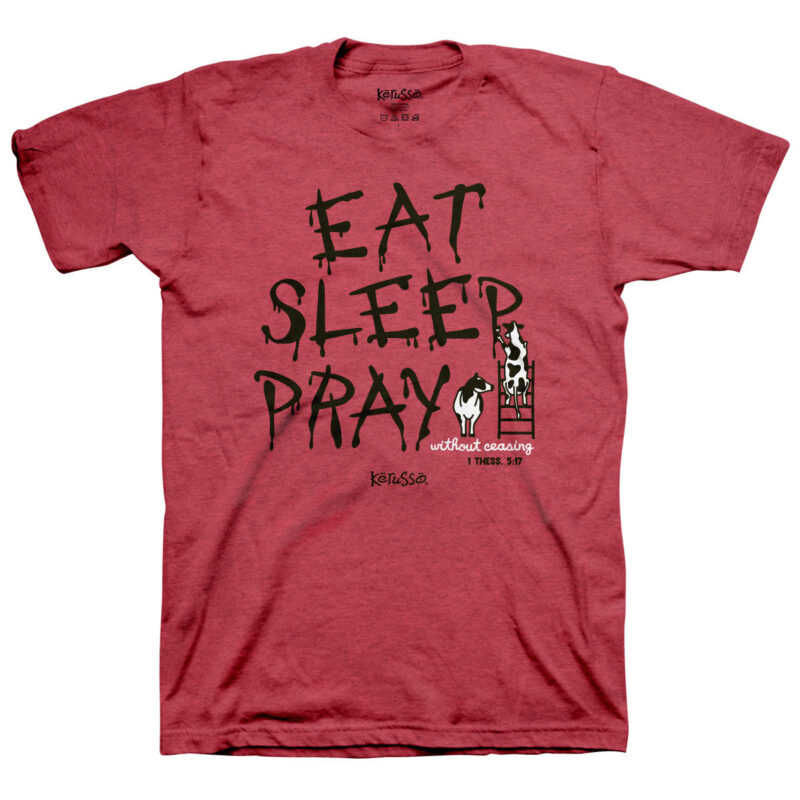 "Hutaco Christian Eat, Sleep, Pray T-Shirt – Faith & Prayer Collection"
