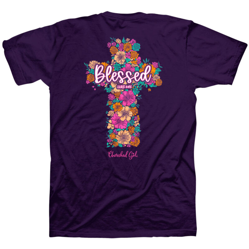"Hutaco Women's Blessed T-Shirt – Cherished Faith Collection"