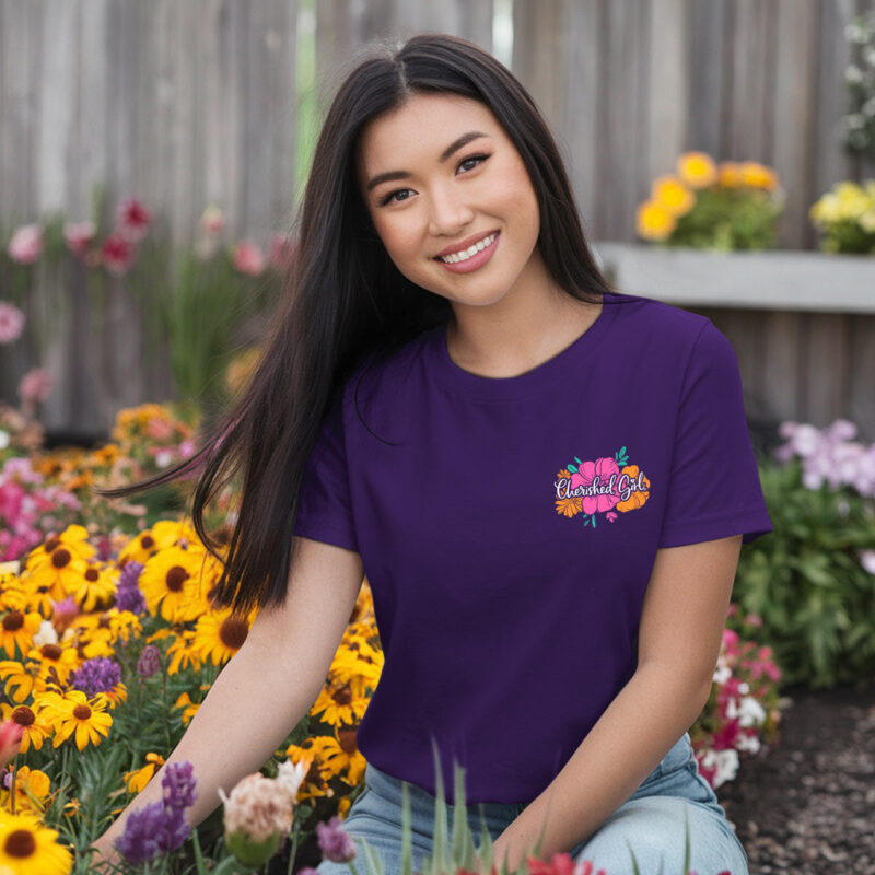 "Hutaco Women's Blessed T-Shirt – Cherished Faith Collection" - Image 3