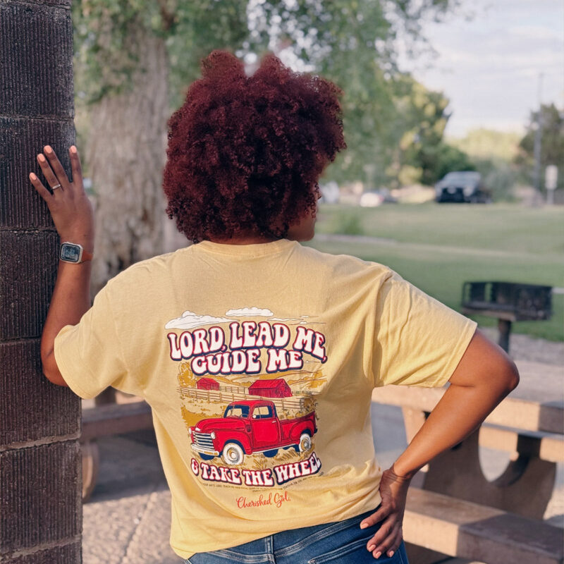 "Hutaco Women's Lead Me T-Shirt – Cherished Faith Collection" - Image 3