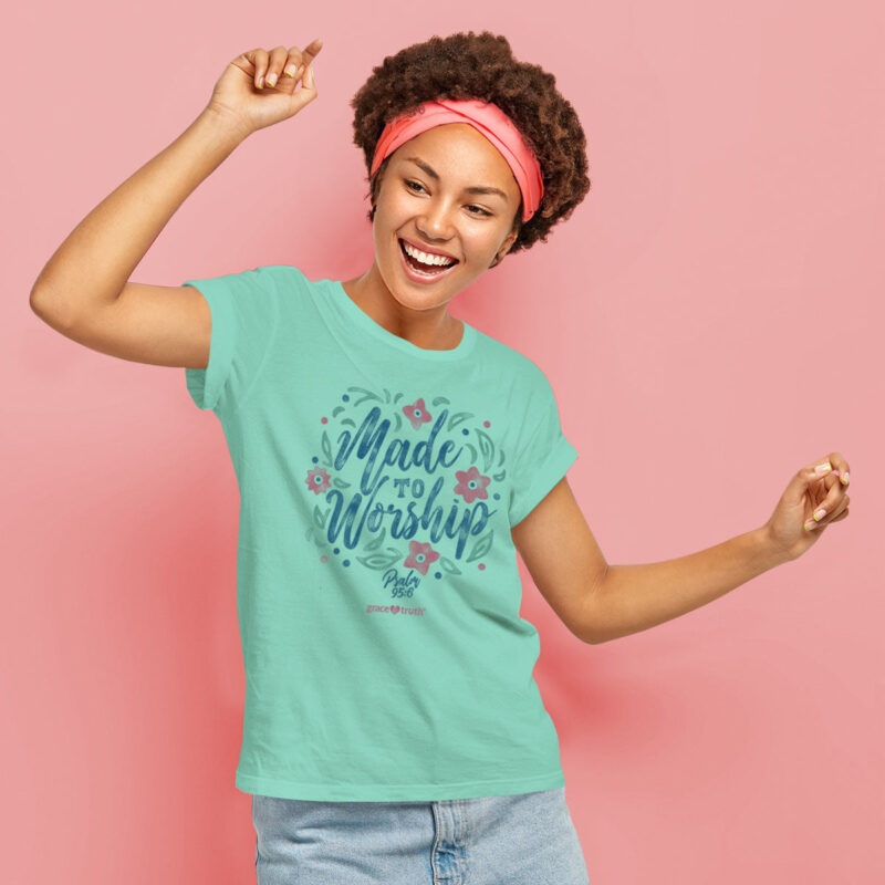 "Hutaco Women’s Worship T-Shirt – Grace & Truth Collection" - Image 3
