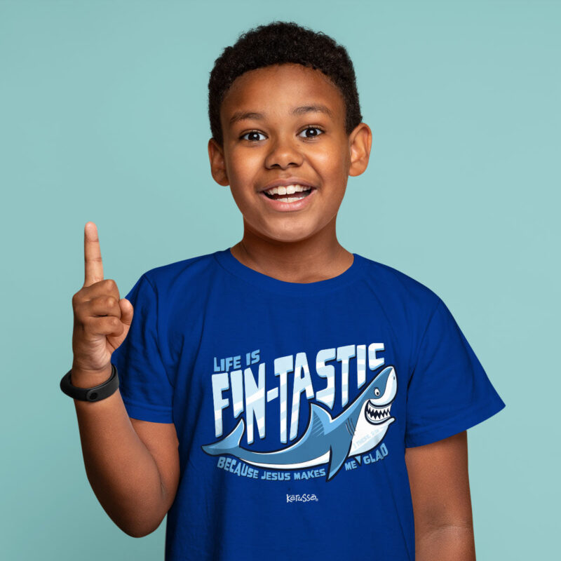 "Hutaco Kids Shark T-Shirt – Adventure & Faith Collection" - Image 3