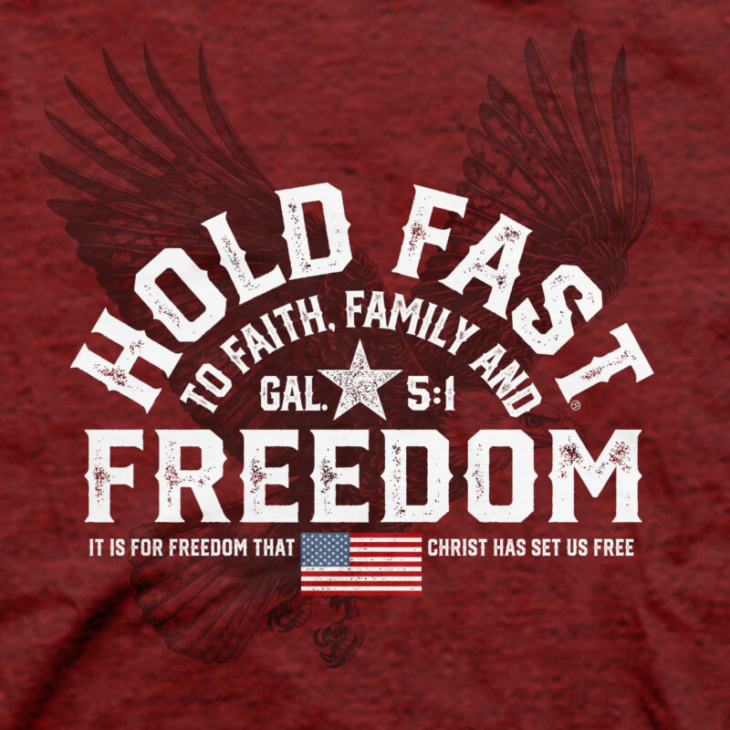"Hutaco Men’s Freedom Eagle T-Shirt – HOLD FAST Collection" - Image 2