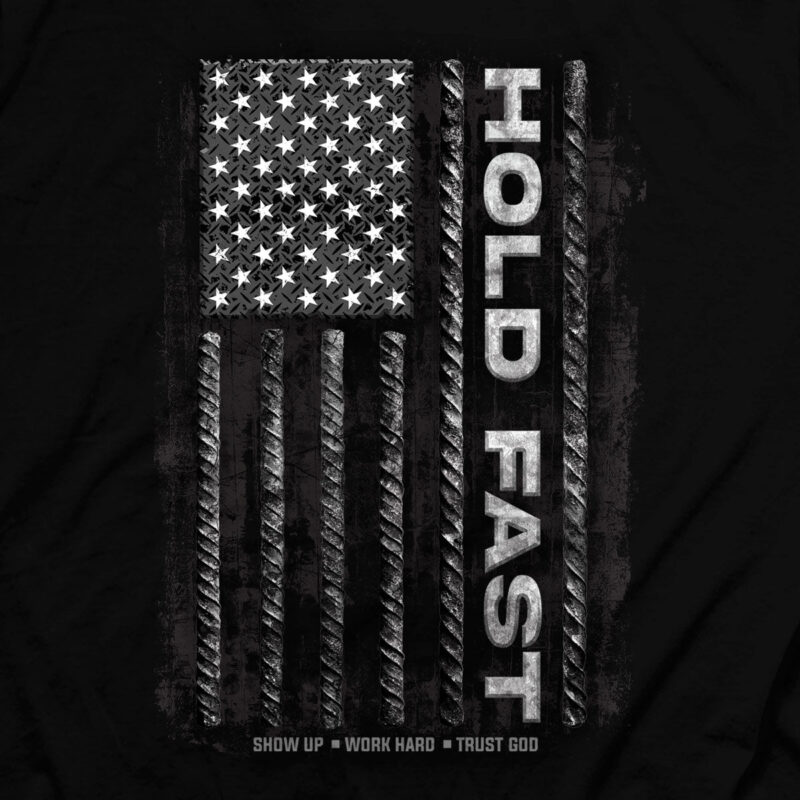 "Hutaco Men’s Rebar Flag T-Shirt – HOLD FAST Collection" - Image 4